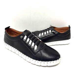 MIZ MOOZ LEATHER MACKEE CASUAL SLIP ON FLATS BLACK 37EU / 7US S-13